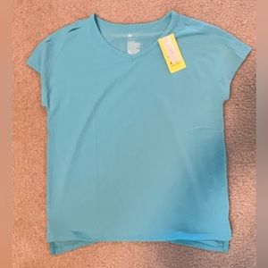 NWT Girls V-Neck All in Motion T-Shirt, Size XL (14/16)